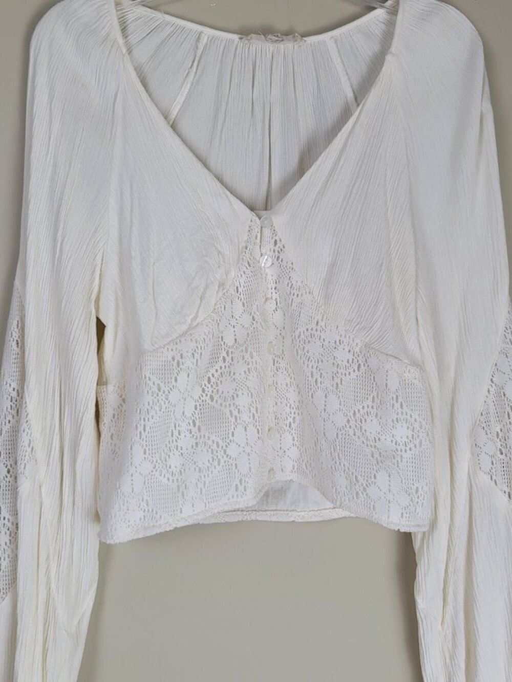 Chelsea & Violet Lace Matching Set Boho Coquette Top & Tiered Mini Skirt S M - Picture 3 of 14